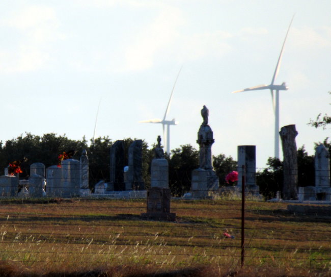 cemetery and windmills